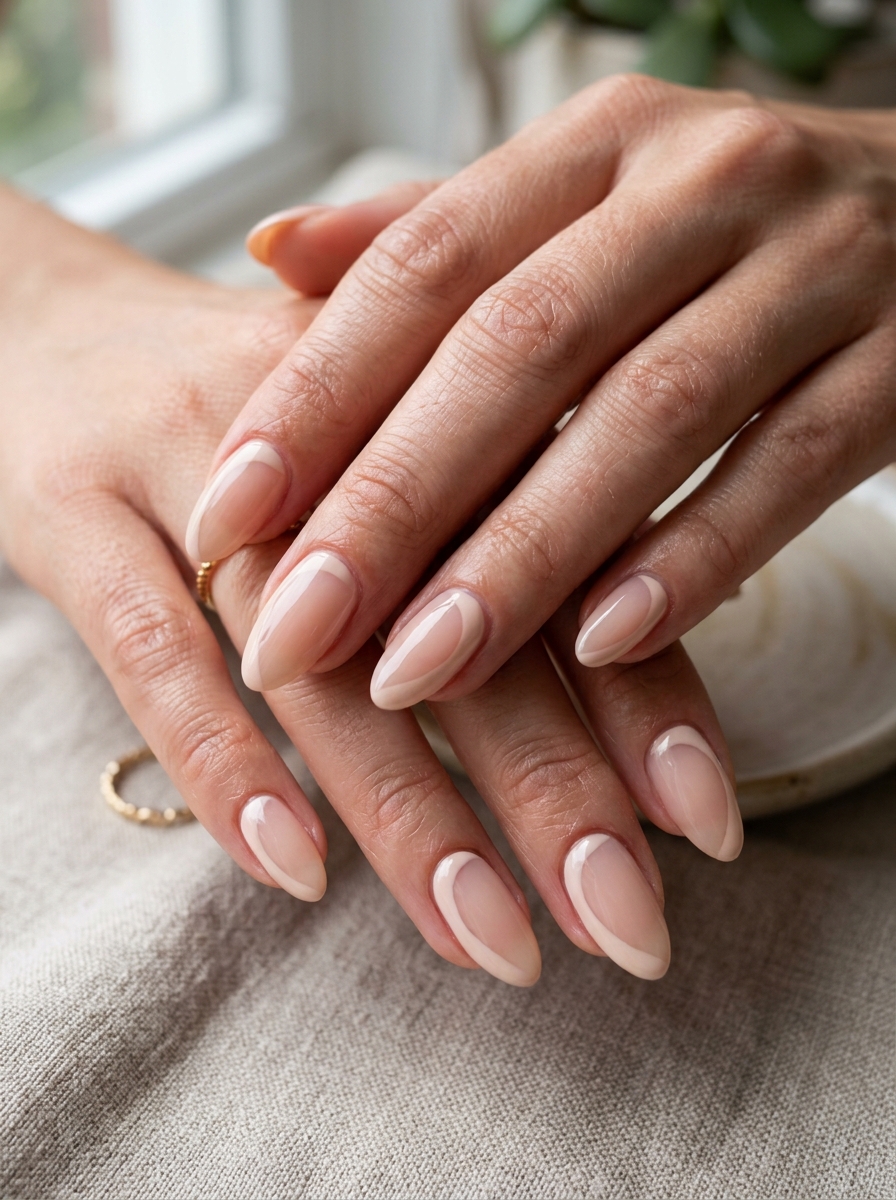 Negative-Space Curve Nails